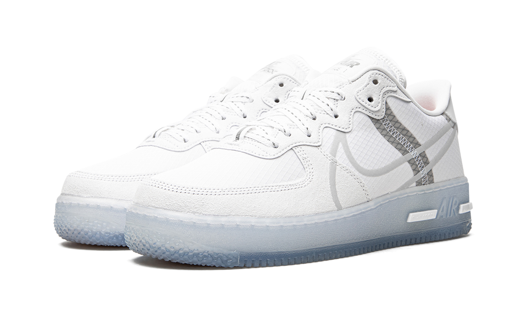 NIKE AIR FORCE 1 REACT WHITE ICE SOLE