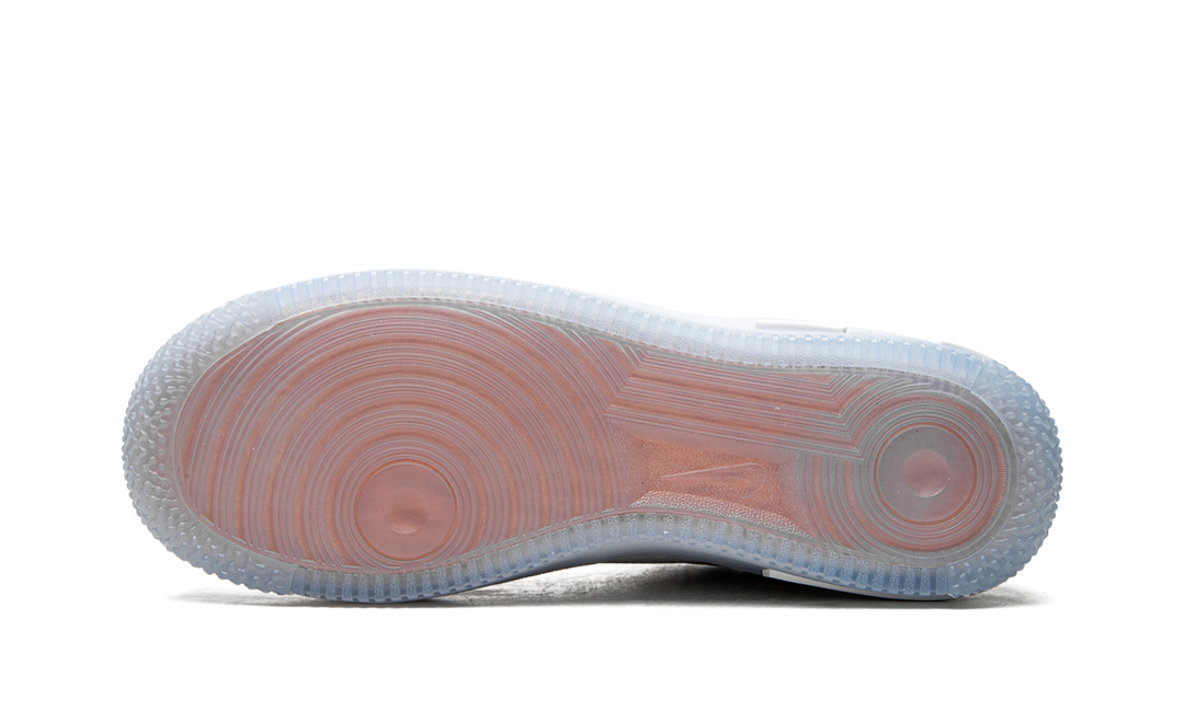 NIKE AIR FORCE 1 REACT WHITE ICE SOLE