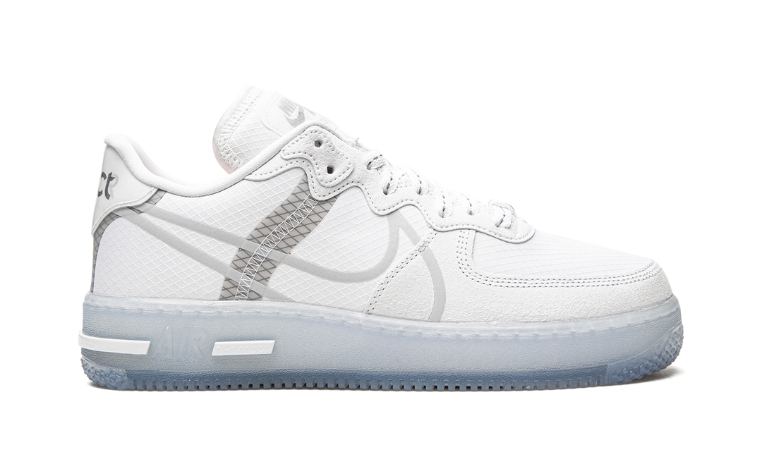 NIKE AIR FORCE 1 REACT WHITE ICE SOLE
