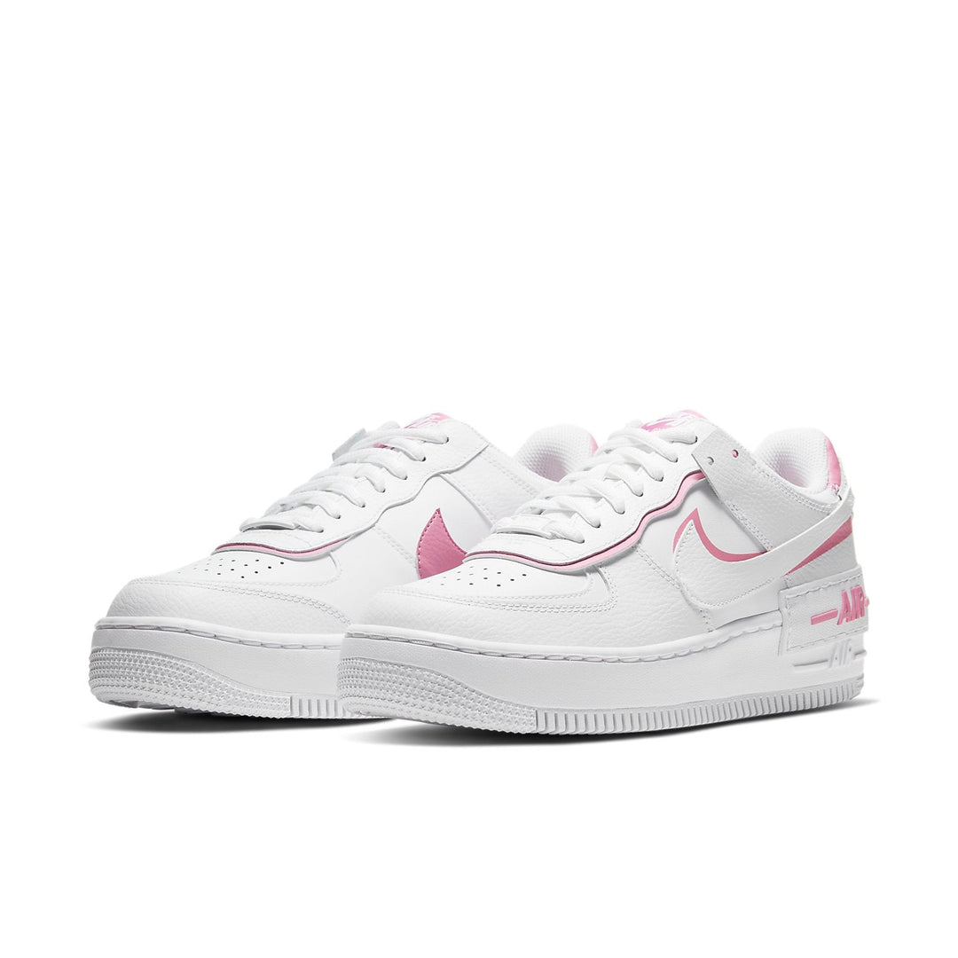 NIKE AIR FORCE 1 SHADOW WHITE MAGIC FLAMINGO WOMENS