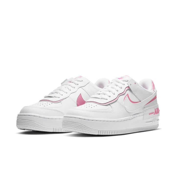 NIKE AIR FORCE 1 SHADOW WHITE MAGIC FLAMINGO WOMENS