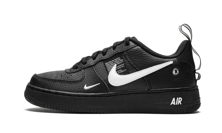 NIKE AIR FORCE 1 UTILITY BLACK WHITE GS