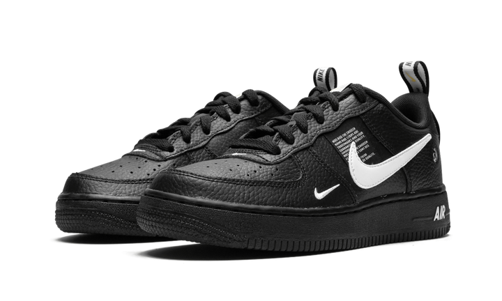 NIKE AIR FORCE 1 UTILITY BLACK WHITE GS