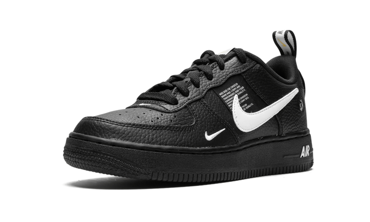 NIKE AIR FORCE 1 UTILITY BLACK WHITE GS