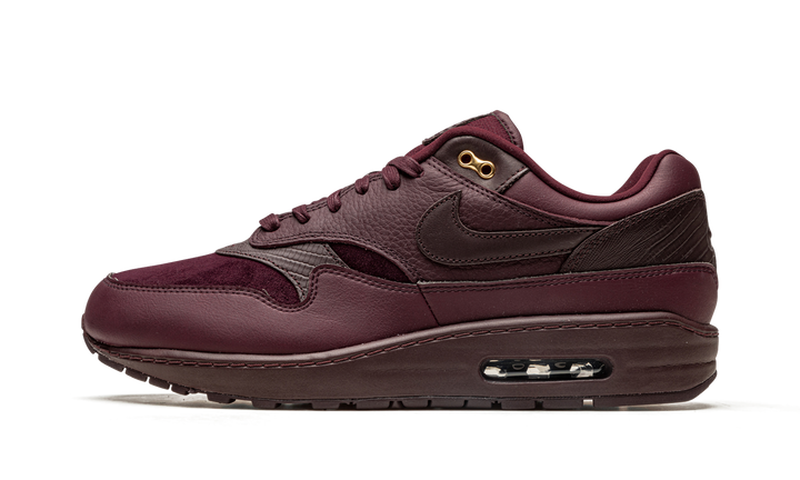 NIKE AIR MAX 1 BURGUNDY CRUSH WOMENS