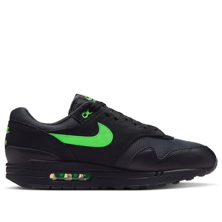 NIKE AIR MAX 1 ESSENTIAL BLACK GREEN STRIKE