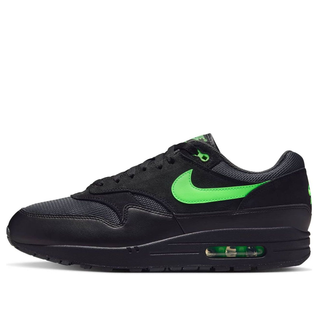 NIKE AIR MAX 1 ESSENTIAL BLACK GREEN STRIKE
