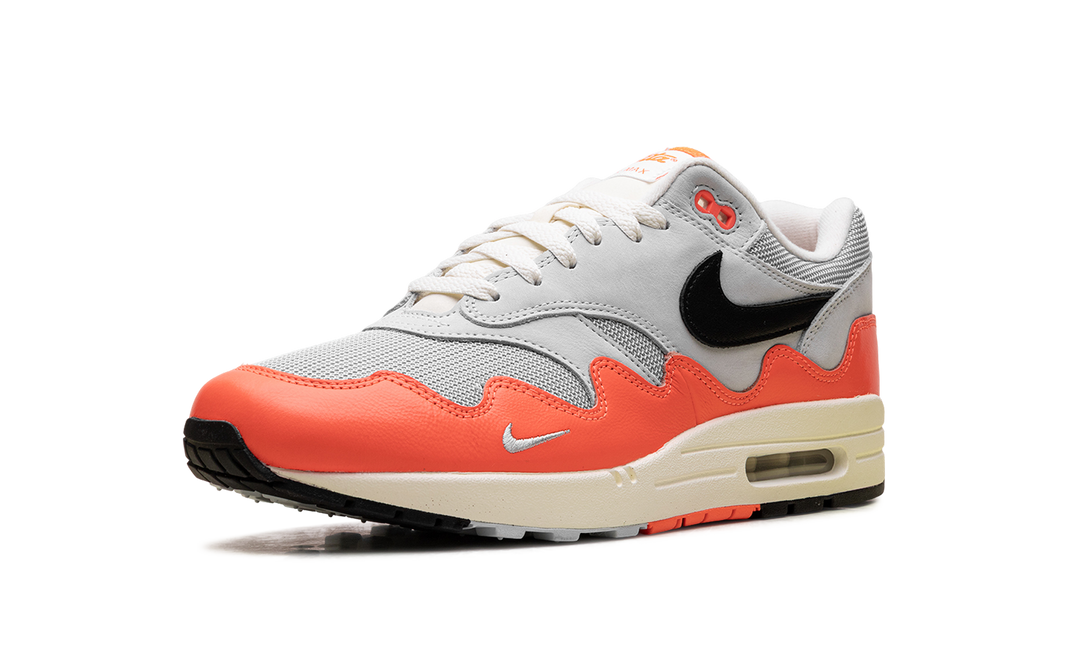 NIKE AIR MAX 1 PATTA WAVES HYPER CRIMSON PURE PLATINUM