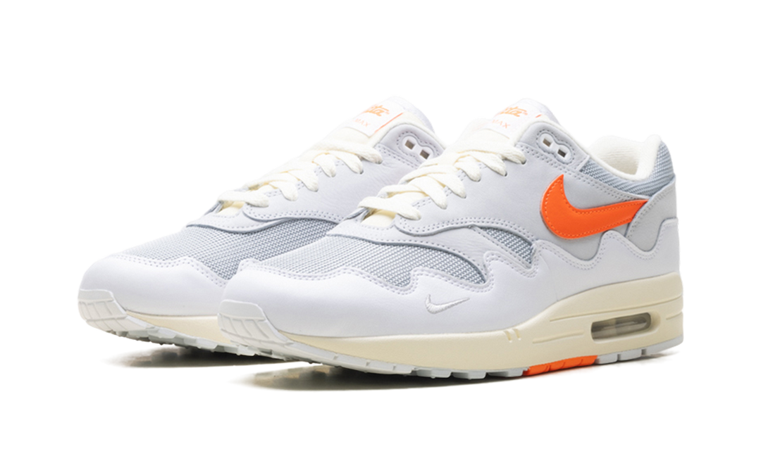 NIKE AIR MAX 1 PATTA WAVES WHITE HYPER CRIMSON