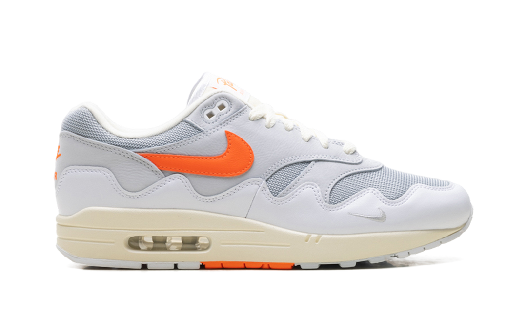 NIKE AIR MAX 1 PATTA WAVES WHITE HYPER CRIMSON