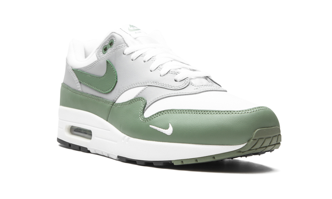 NIKE AIR MAX 1 PREMIUM WHITE SPIRAL SAGE WOMENS