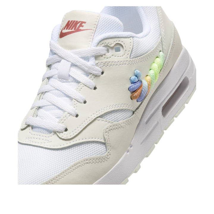 NIKE AIR MAX 1 SE WHITE RAINBOW LACE SWOOSH GS