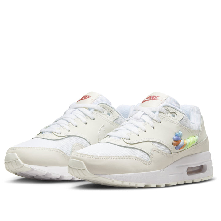 NIKE AIR MAX 1 SE WHITE RAINBOW LACE SWOOSH GS