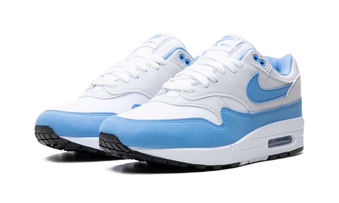 NIKE AIR MAX 1 WHITE UNIVERSITY BLUE