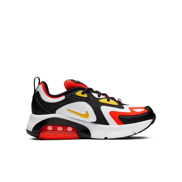 NIKE AIR MAX 200 BLACK BRIGHT CRIMSON GS