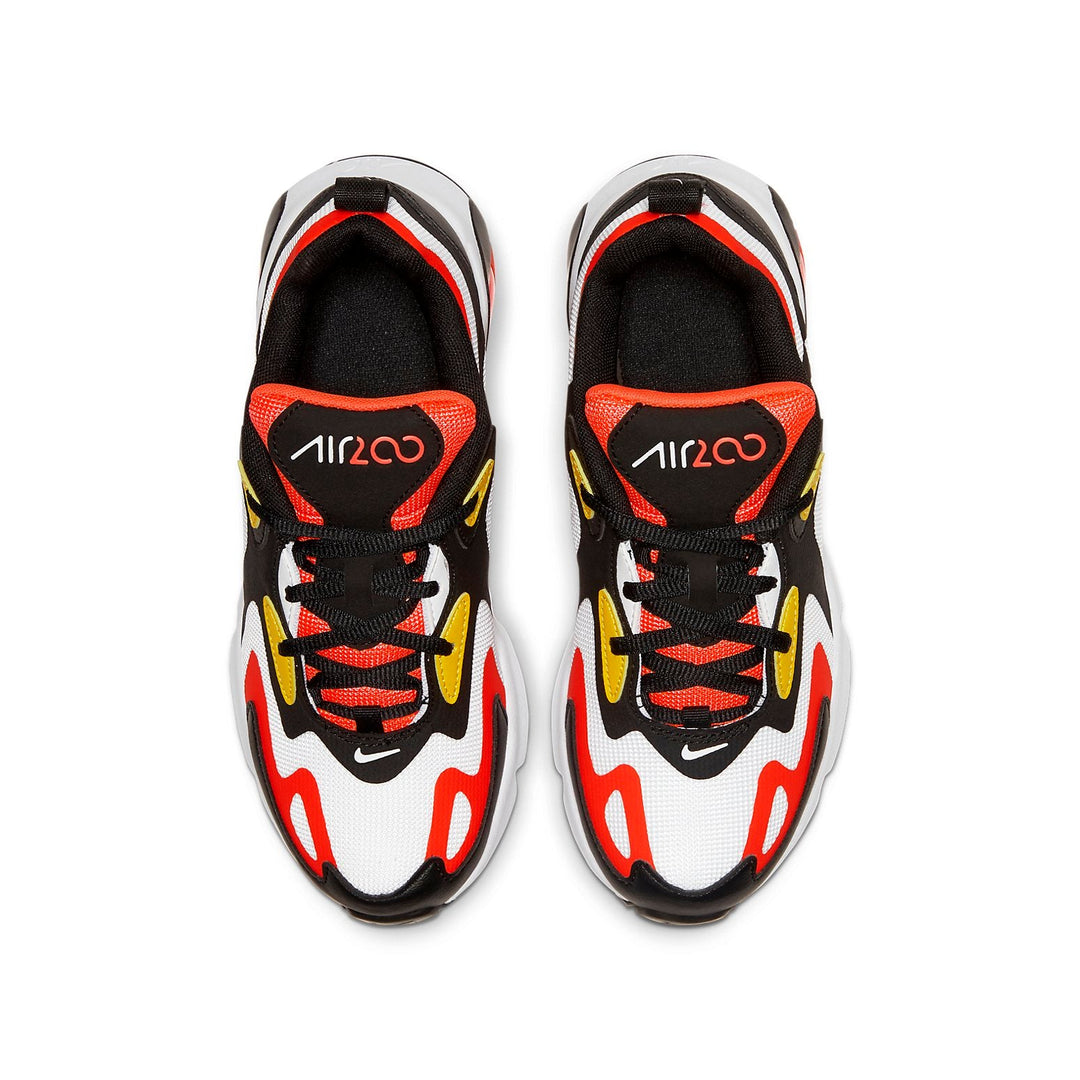 NIKE AIR MAX 200 BLACK BRIGHT CRIMSON GS