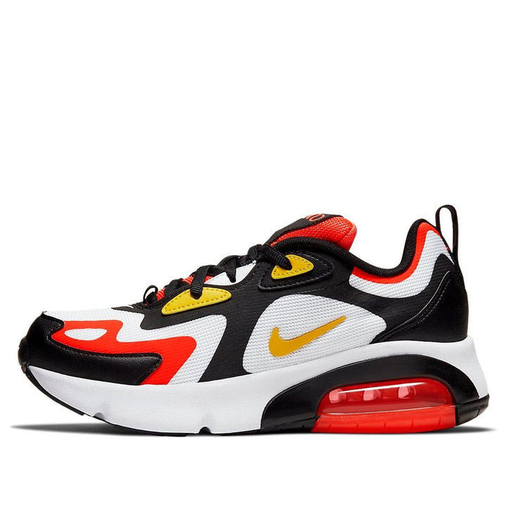 NIKE AIR MAX 200 BLACK BRIGHT CRIMSON GS