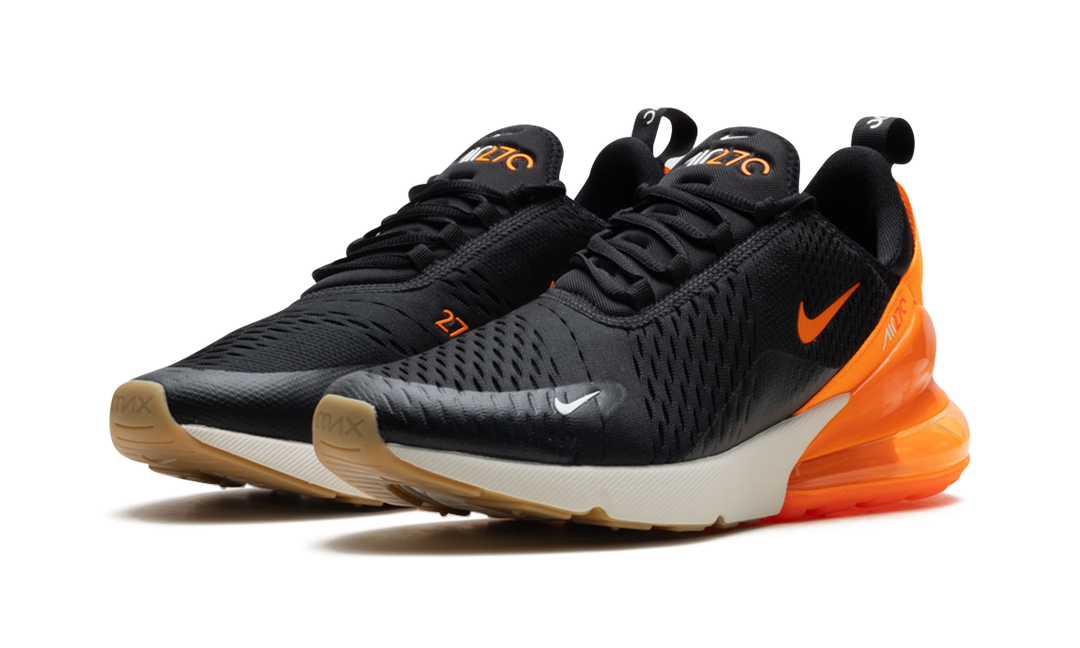 NIKE AIR MAX 270 BLACK PHANTOM TOTAL ORANGE