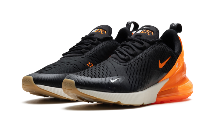 NIKE AIR MAX 270 BLACK PHANTOM TOTAL ORANGE