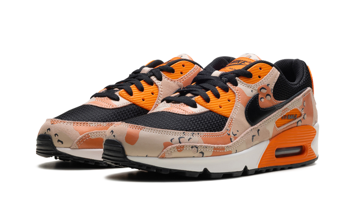 NIKE AIR MAX 90 CAMO PACK BIO BEIGE SAFETY ORANGE