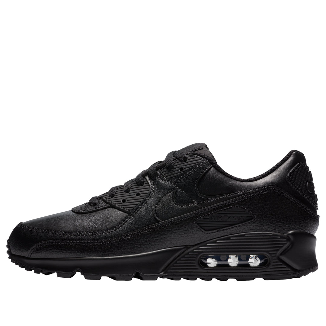 NIKE AIR MAX 90 LEATHER TRIPLE BLACK