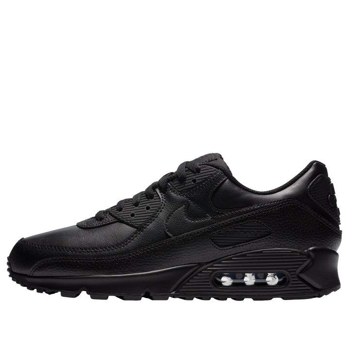 NIKE AIR MAX 90 LEATHER TRIPLE BLACK