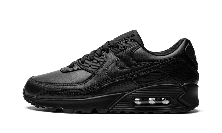 NIKE AIR MAX 90 LEATHER TRIPLE BLACK