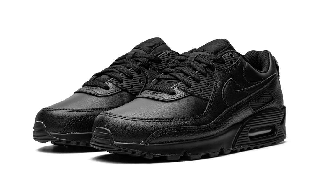 NIKE AIR MAX 90 LEATHER TRIPLE BLACK