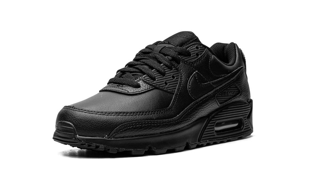 NIKE AIR MAX 90 LEATHER TRIPLE BLACK
