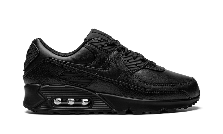 NIKE AIR MAX 90 LEATHER TRIPLE BLACK