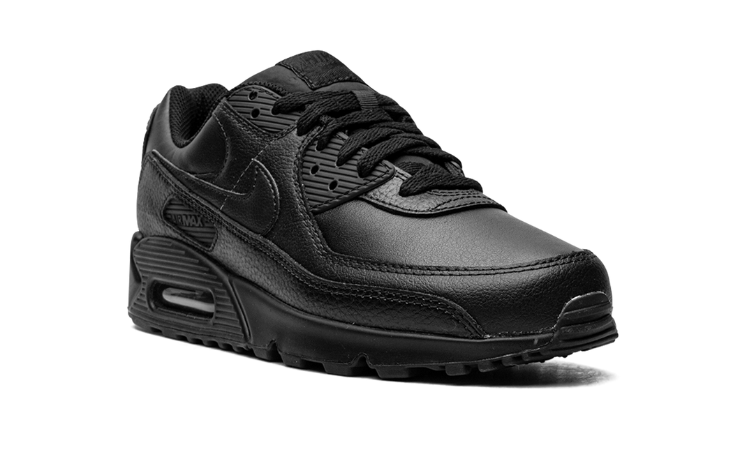 NIKE AIR MAX 90 LEATHER TRIPLE BLACK