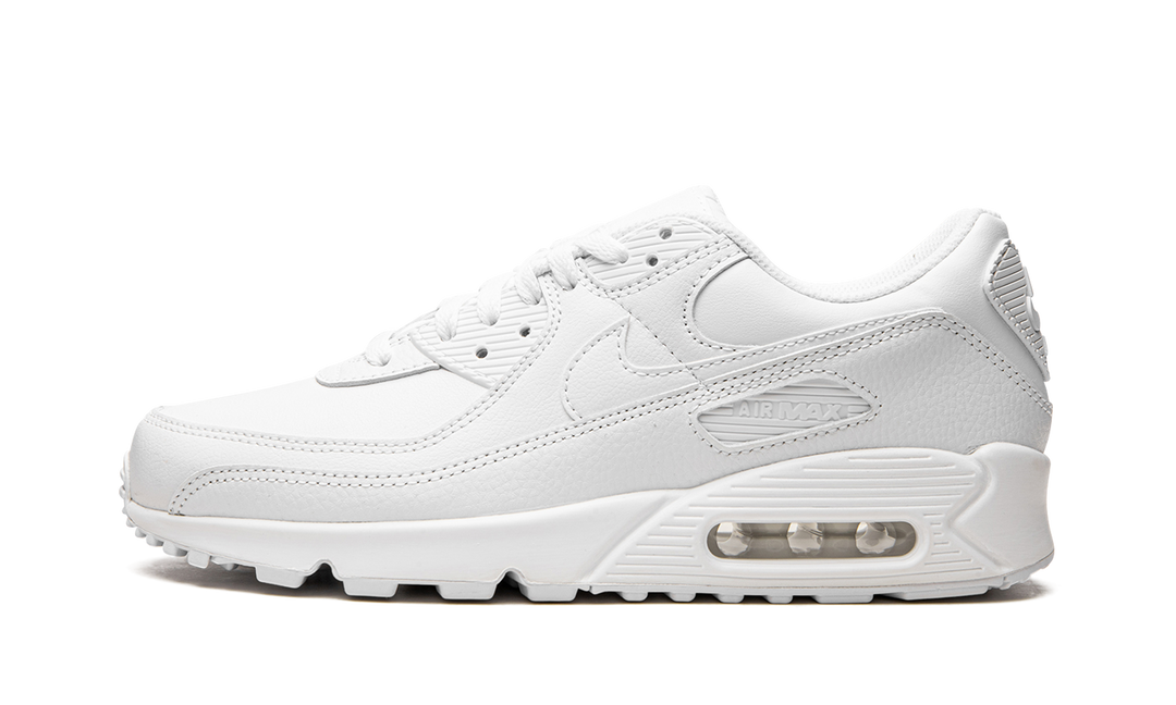 NIKE AIR MAX 90 LEATHER TRIPLE WHITE