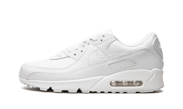 NIKE AIR MAX 90 LEATHER TRIPLE WHITE — Stock