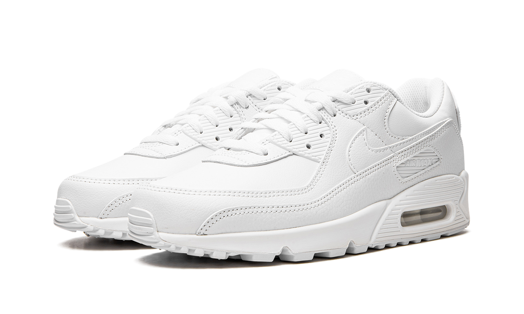 NIKE AIR MAX 90 LEATHER TRIPLE WHITE