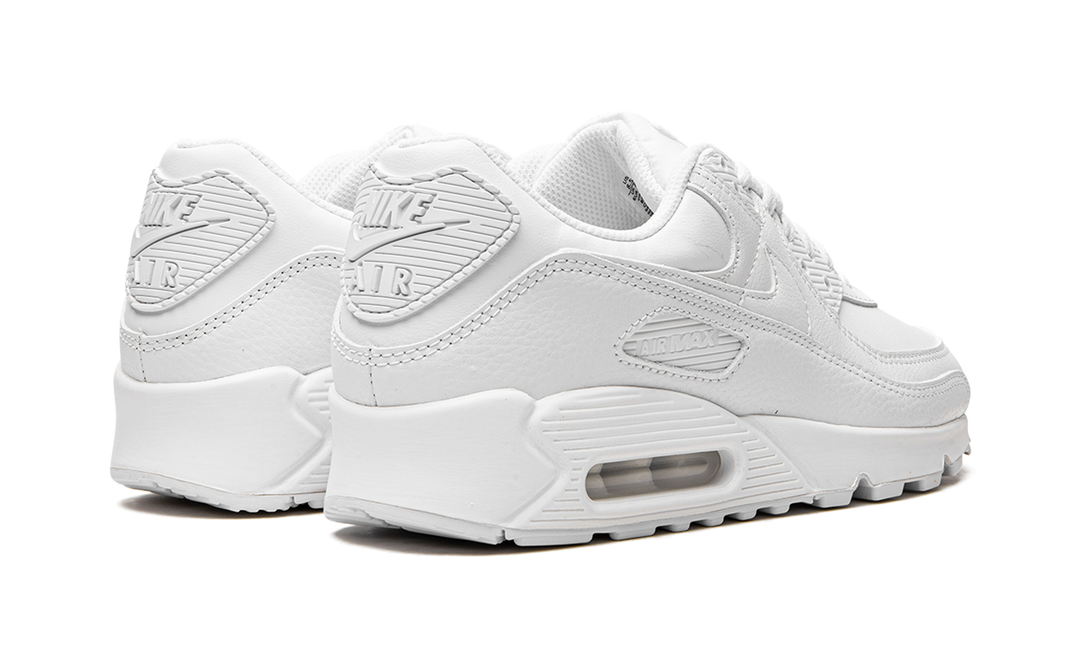 NIKE AIR MAX 90 LEATHER TRIPLE WHITE