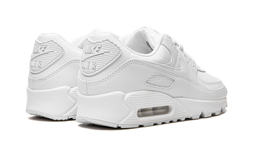 NIKE AIR MAX 90 LEATHER TRIPLE WHITE — Stock