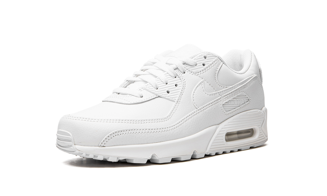 NIKE AIR MAX 90 LEATHER TRIPLE WHITE