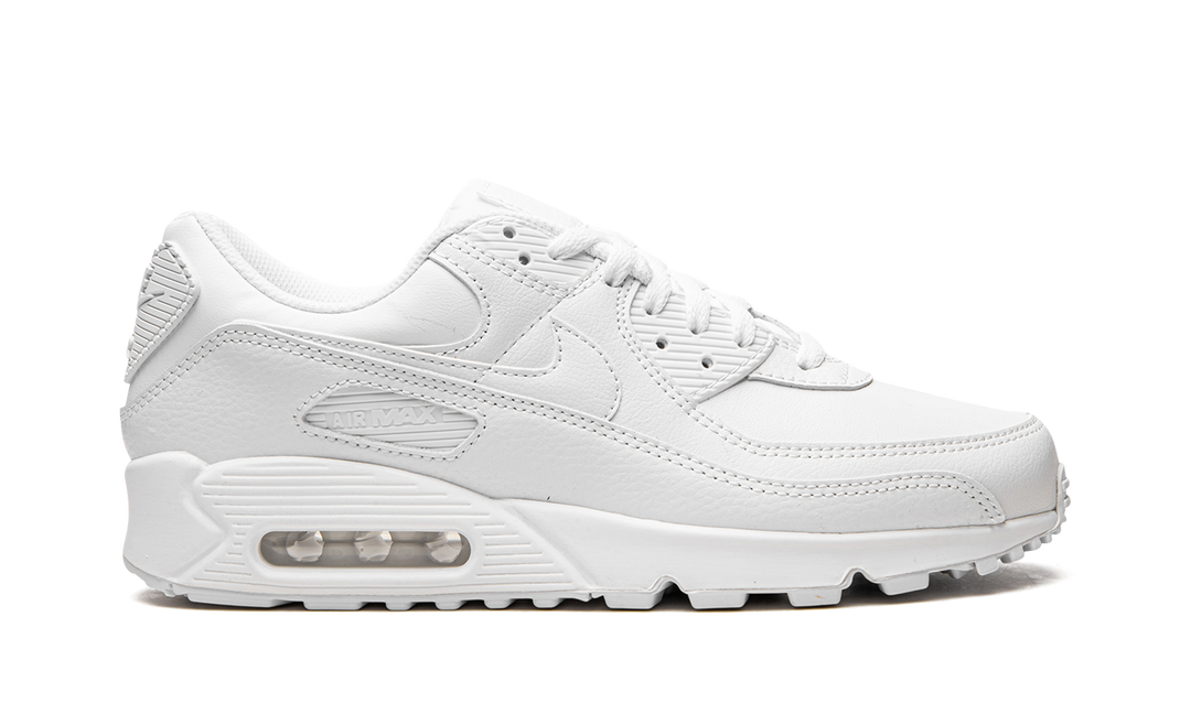 NIKE AIR MAX 90 LEATHER TRIPLE WHITE