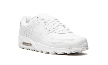 NIKE AIR MAX 90 LEATHER TRIPLE WHITE — Stock