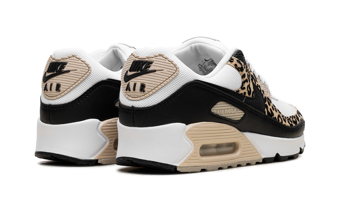 NIKE AIR MAX 90 LEOPARD SANDDRIFT BLACK (WOMEN&
