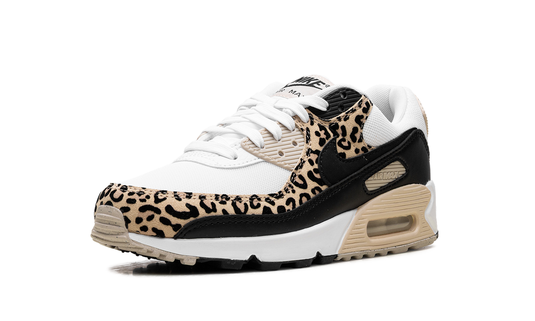 NIKE AIR MAX 90 LEOPARD SANDDRIFT BLACK (WOMEN&
