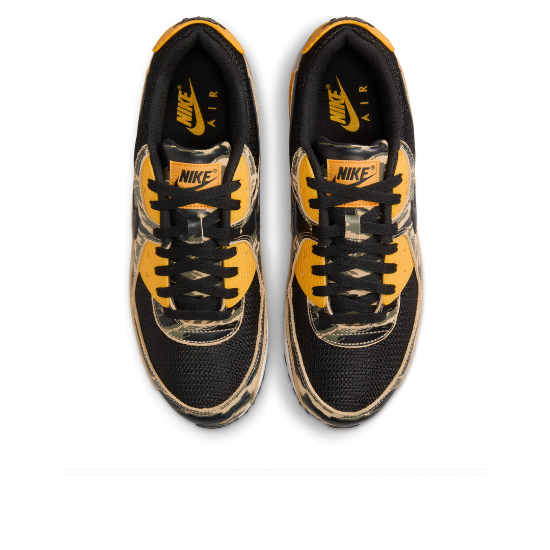 NIKE AIR MAX 90 PREMIUM BLACK UNIVERSITY GOLD CAMO