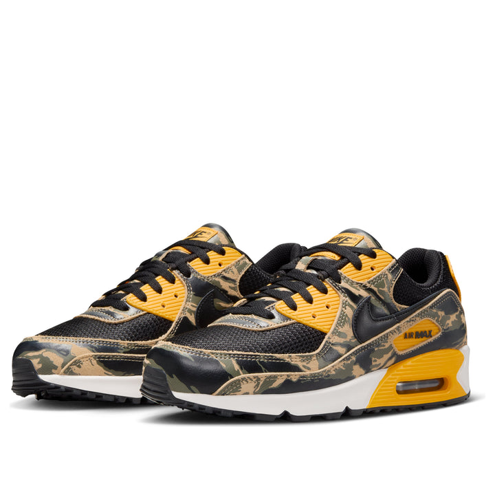 NIKE AIR MAX 90 PREMIUM BLACK UNIVERSITY GOLD CAMO