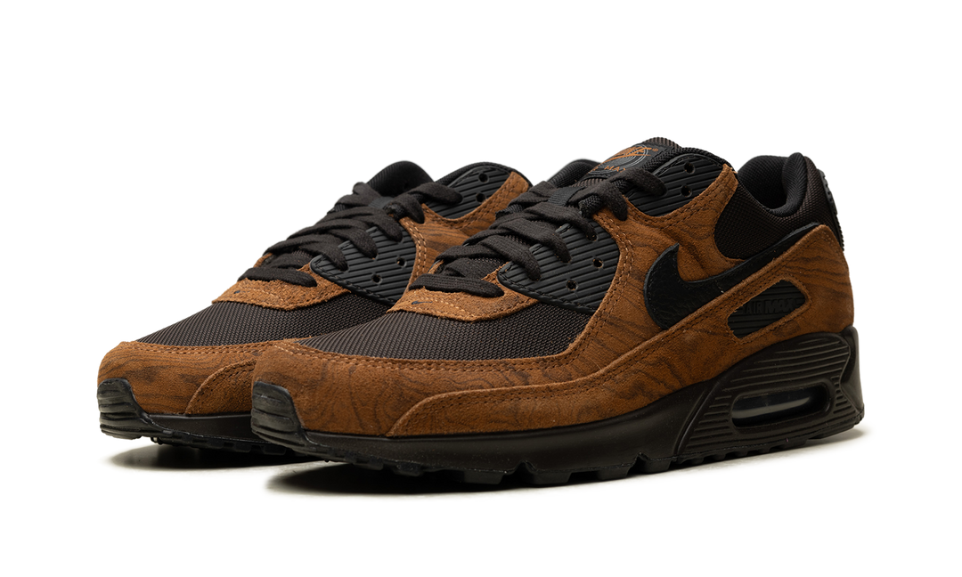 NIKE AIR MAX 90 PREMIUM LIGHT BRITISH TAN VELVET BROWN