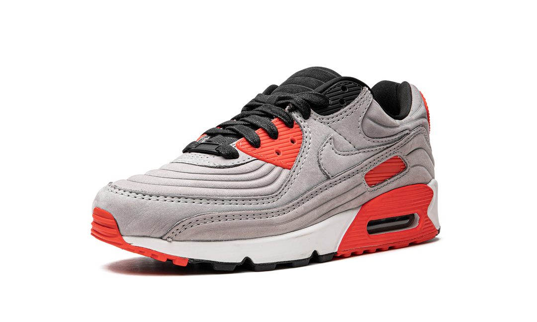 NIKE AIR MAX 90 QS LUX NIGHT SILVER BRIGHT CRIMSON
