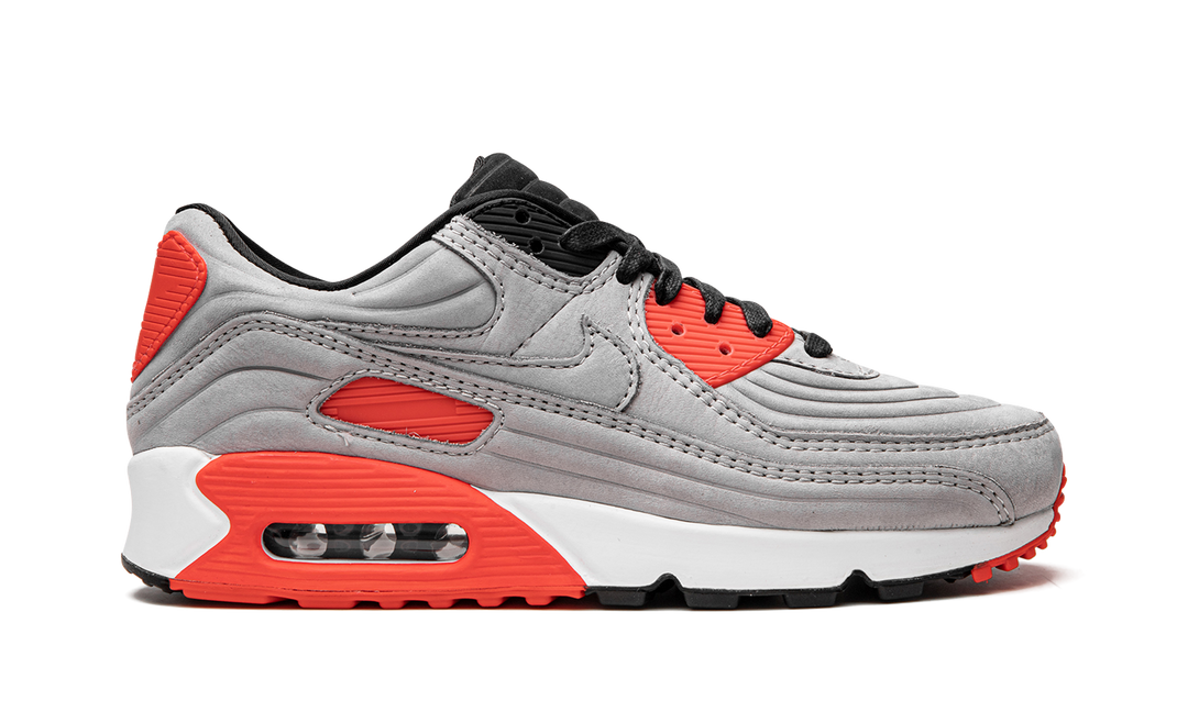 NIKE AIR MAX 90 QS LUX NIGHT SILVER BRIGHT CRIMSON