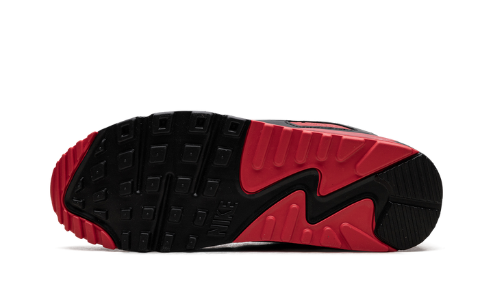 NIKE AIR MAX 90 SMOKE GREY FIRE RED