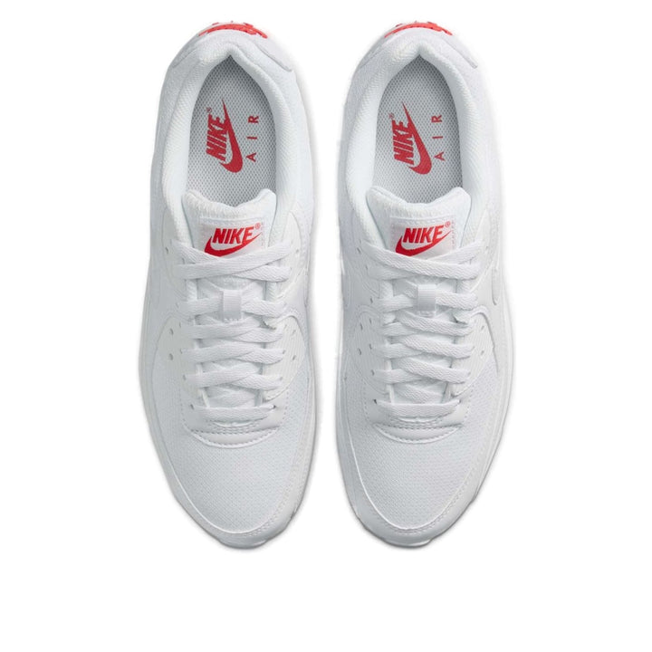 NIKE AIR MAX 90 WHITE LIGHT CRIMSON