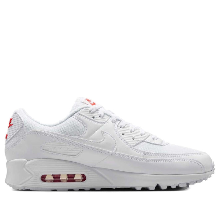 NIKE AIR MAX 90 WHITE LIGHT CRIMSON