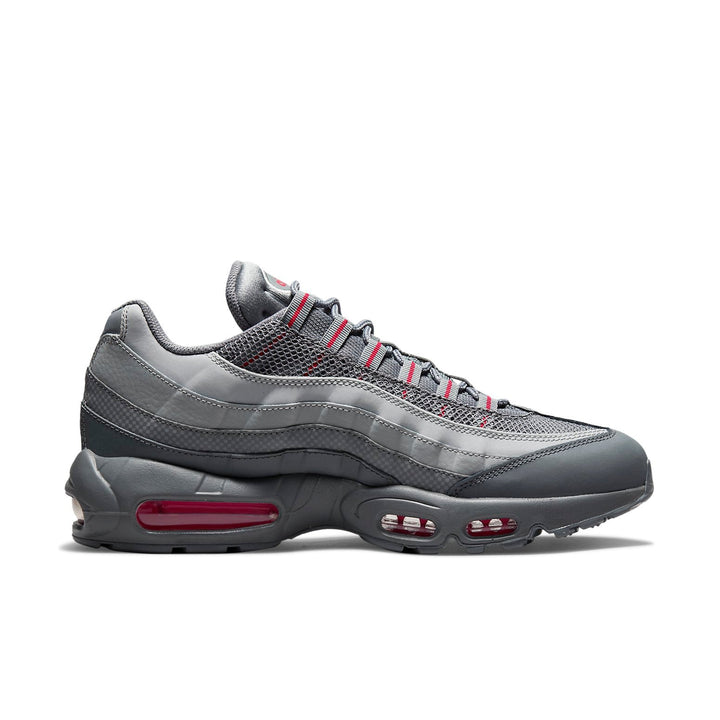 NIKE AIR MAX 95 ESSENTIAL SMOKE GREY UNIVERSITY RED